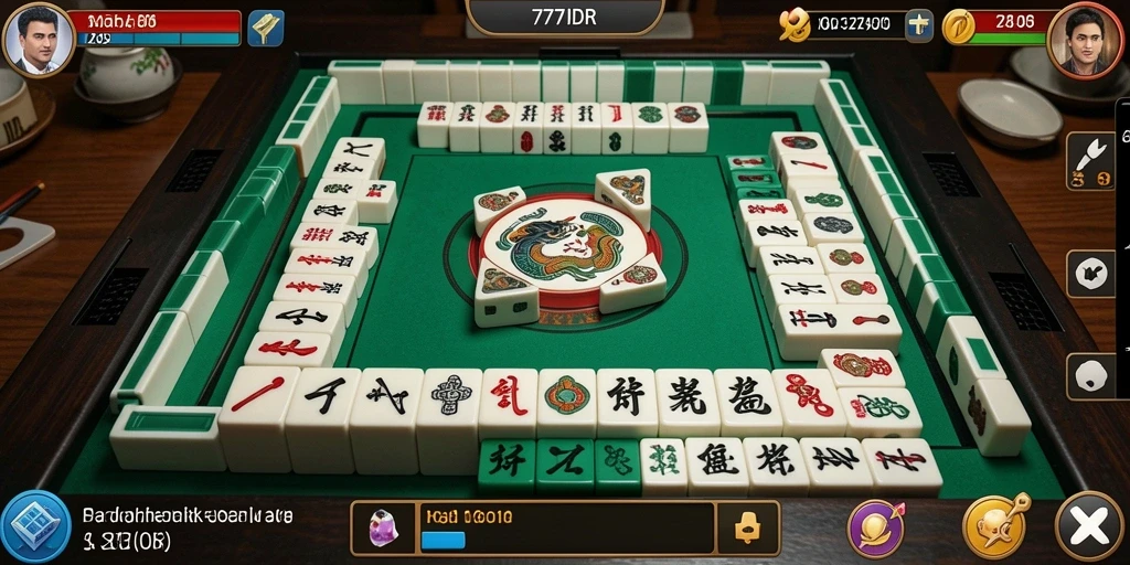 Screenshot menampilkan gameplay menarik dari 777IDR saat bermain Mahjong.
