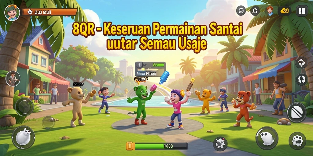 Screenshot gameplay 8QR menampilkan aksi seru dan grafis yang menarik.