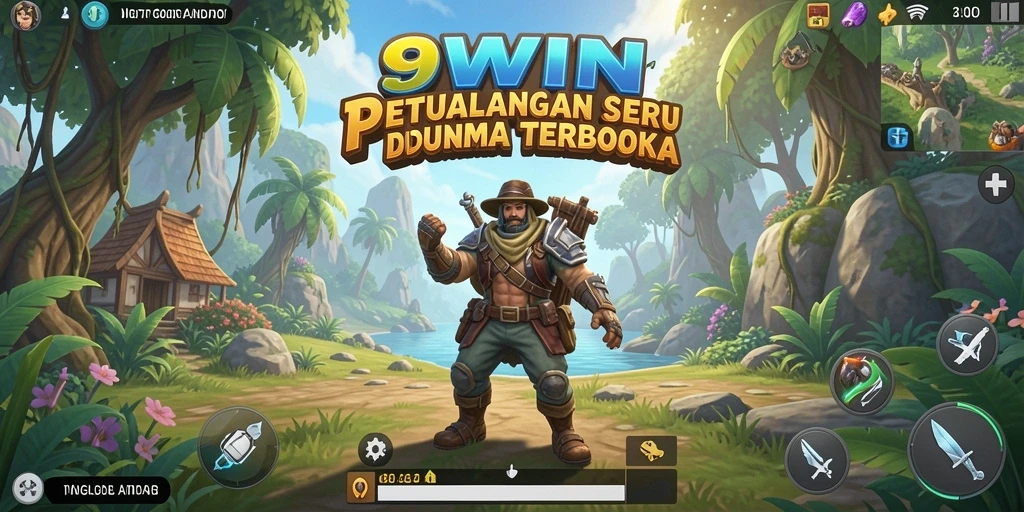 Tangkapan layar gameplay 9WIN di dunia terbuka yang luas