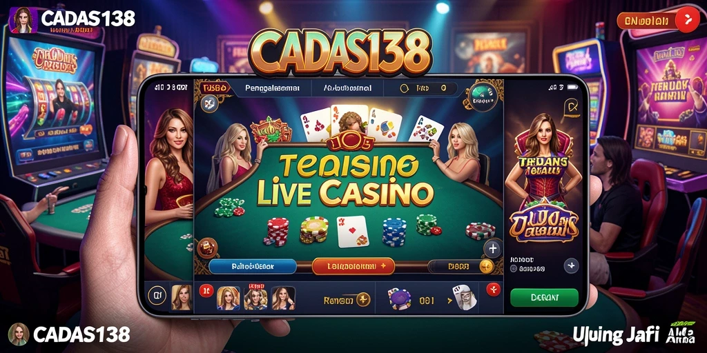 Tampilan gameplay menarik dan interaktif dari CADAS138 Live Casino.