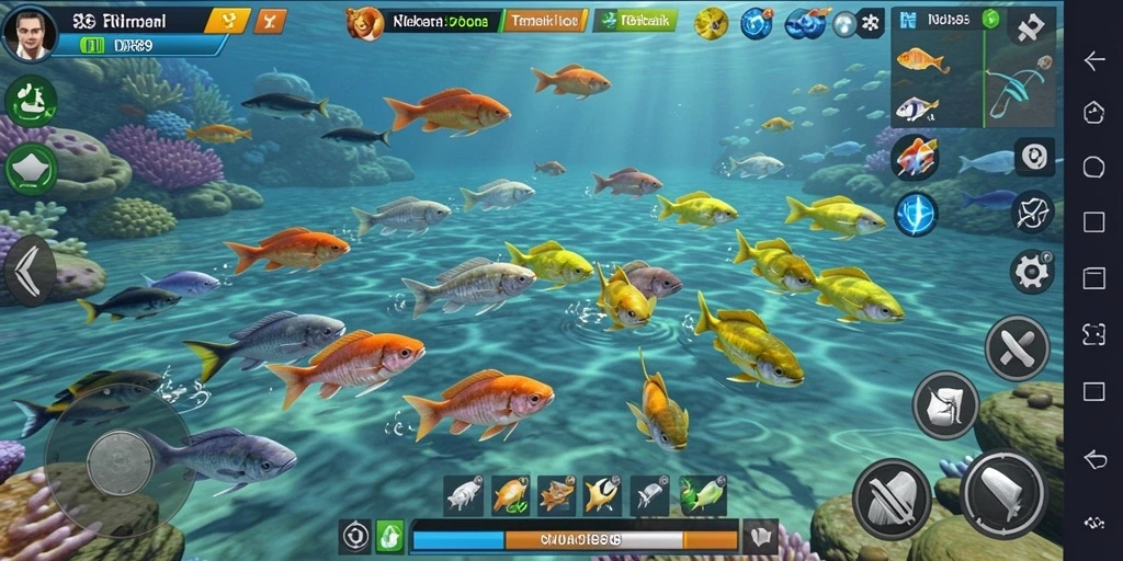 Tampilan menarik dari gameplay Tembak Ikan IDR89 yang seru.