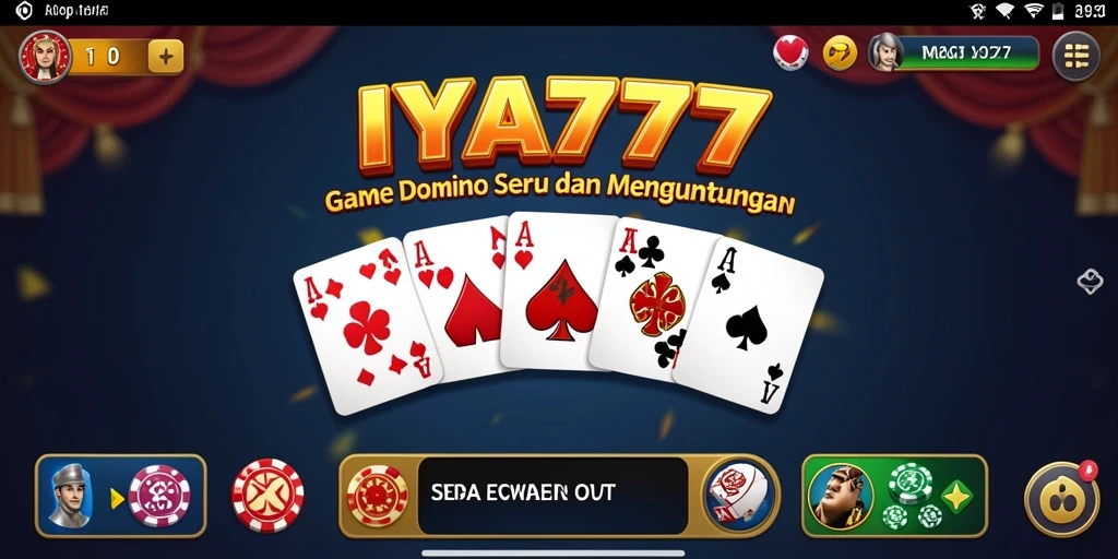 Screenshot <strong>IYA777</strong> menampilkan gameplay Domino yang mendebarkan.