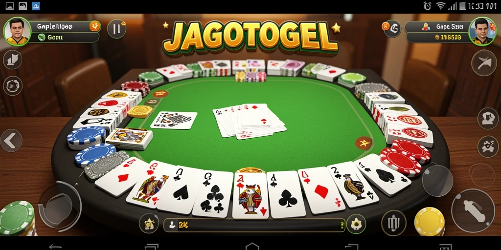 Screenshot gameplay JAGOTOGEL menunjukkan aksi seru bermain Gaple.