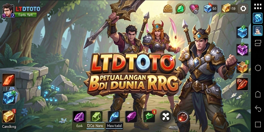 Tampilan gameplay yang menakjubkan dari LTDTOTO dengan pertempuran yang epik.