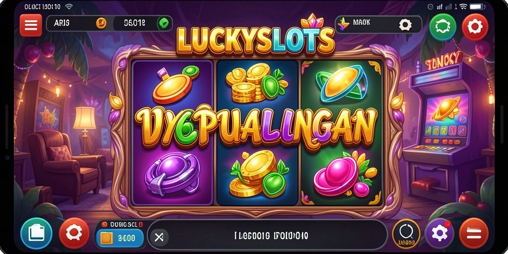 Tampilan mendebarkan gameplay LUCKYSLOTS yang penuh aksi.