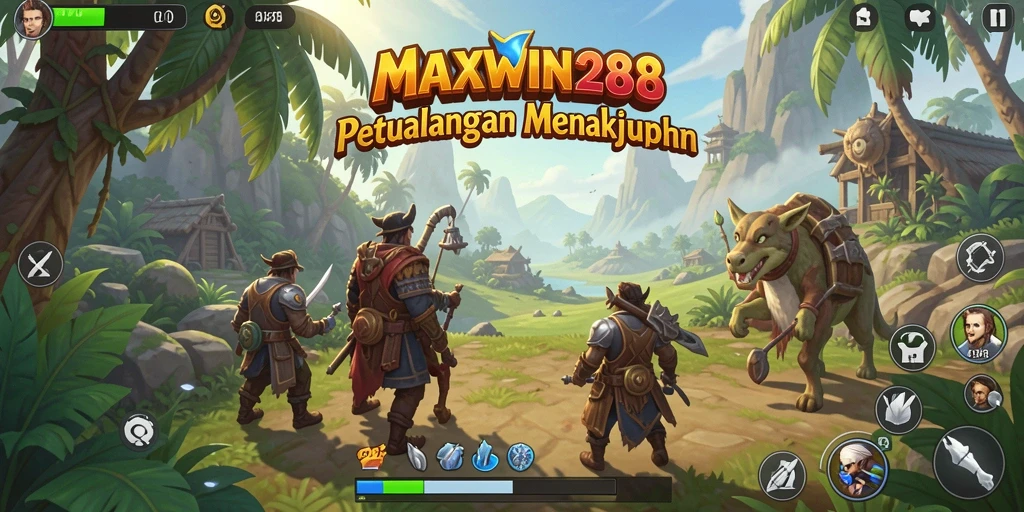 Tampilan grafis menakjubkan dari gameplay Open World di MAXWIN288.