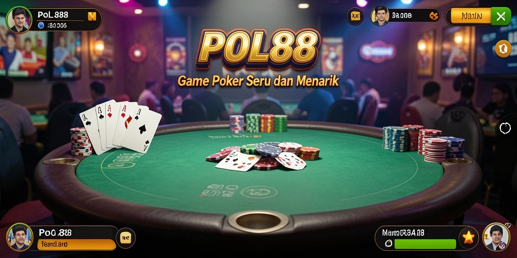 Gameplay POL88 yang menegangkan dalam poker yang seru.