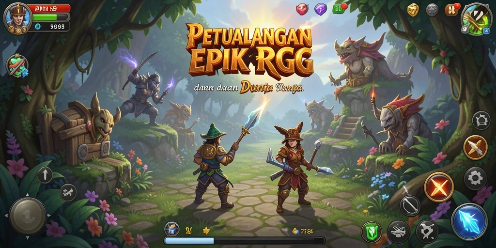 Tampilan gameplay PT89 yang menampilkan pertempuran epik di dunia fantasi.