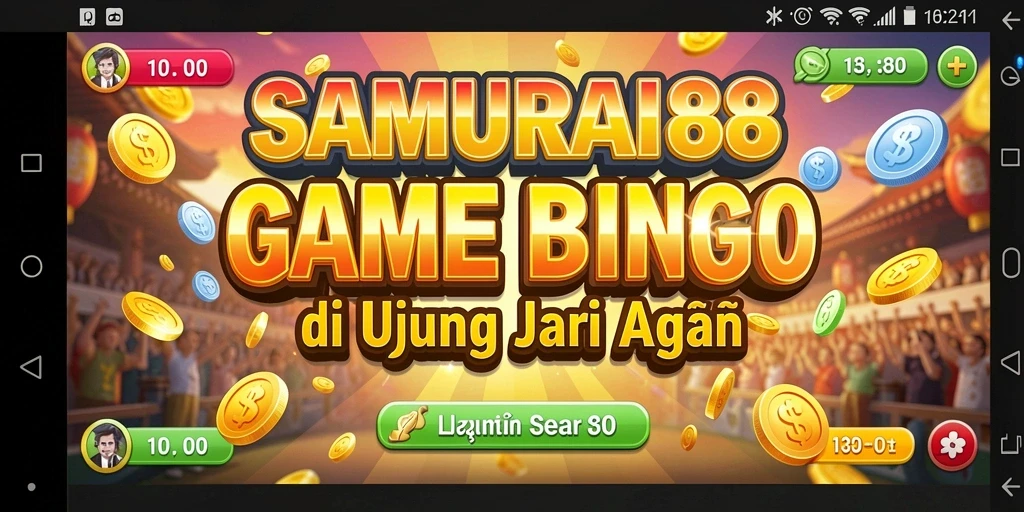 Tampilan gameplay seru di SAMURAI88 dengan tema Bingo.