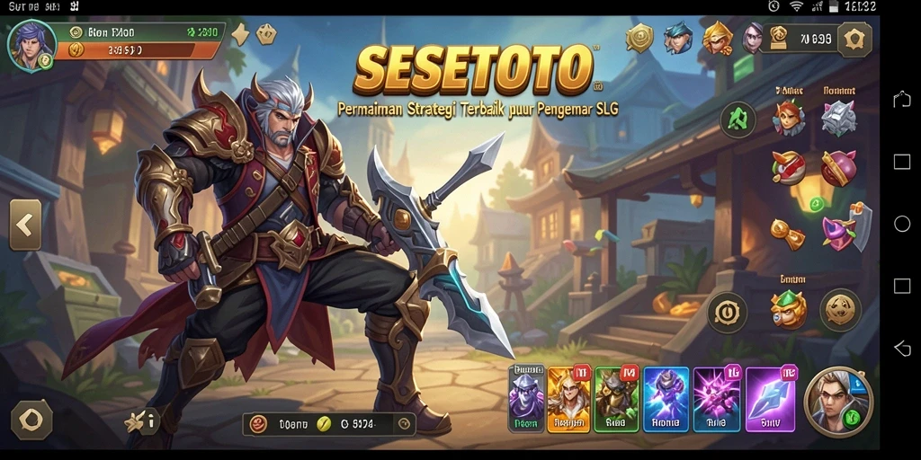 Tampilan gameplay SESETOTO yang menarik dan strategis.