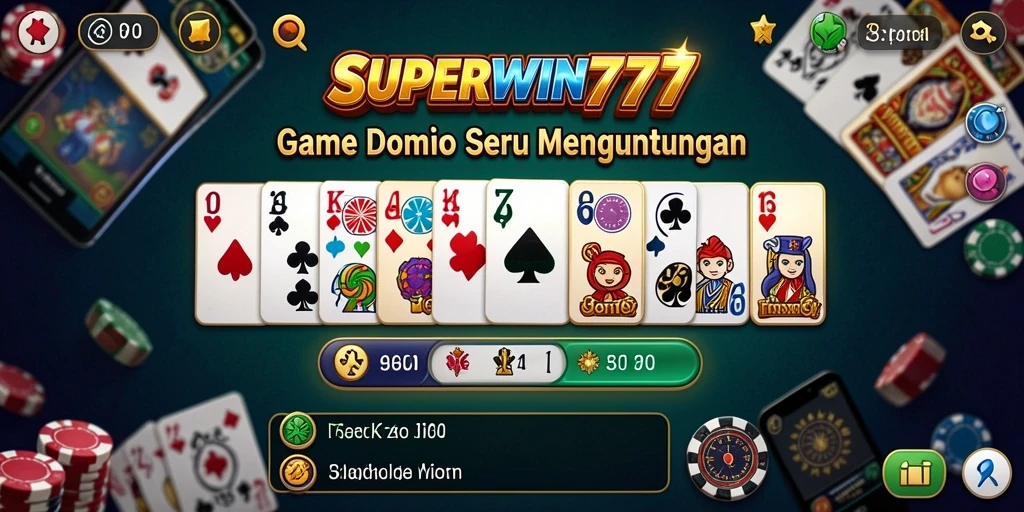 Screenshot SUPERWIN777 menampilkan momen seru saat bermain Domino.
