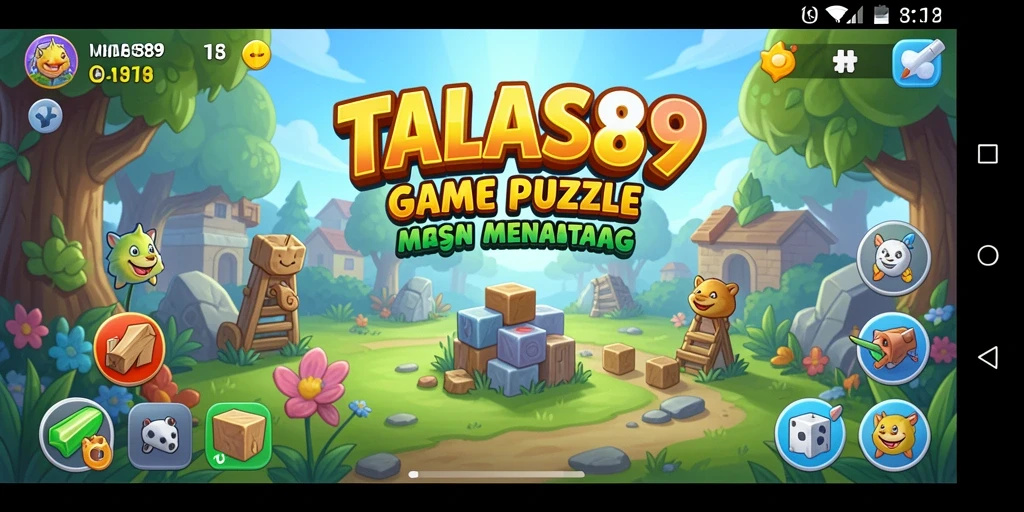 Screenshot gameplay TALAS89 yang menunjukkan tantangan Puzzle yang menarik.